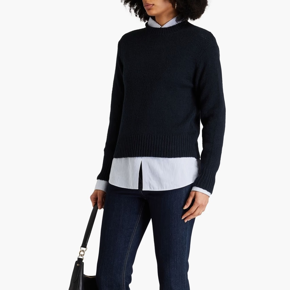 NEW Vince Cotton Blend Sweater Midnight Blue
Size XS